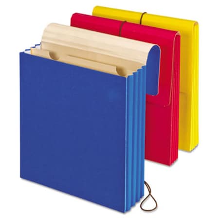 Esselte Pendaflex Vertical Wallet- Letter- 3.5 in. Expansion- Blue- Red- Yellow, 3PK 14003